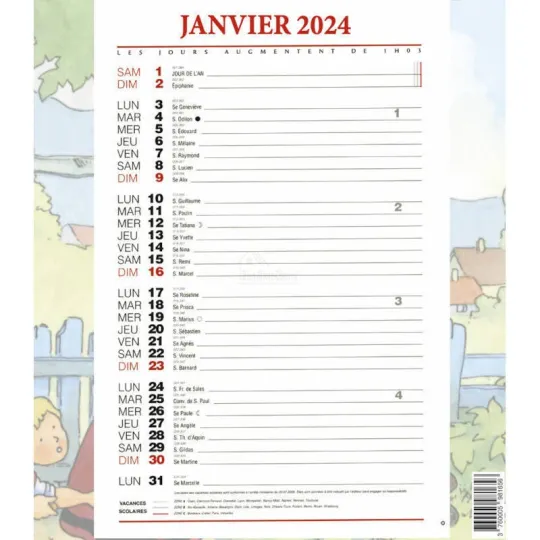 Kalender Efemerïde De Betoverde Elzas Ratkoff 2024