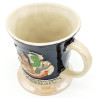 Cup earthenware mug decorated with towns of Alsace
