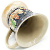 Cup earthenware mug decorated with towns of Alsace