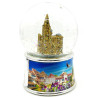 Grande Boule de Neige scintillante décor Cathédrale de Strasbourg