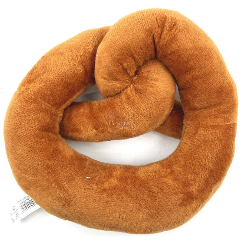 Plüschtier Brezel mit Augen bestickt Elsass