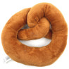 Alsace pretzel plush with embroidered eyes