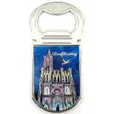 Glitzernder Magnet-Flaschenöffner Straßburger Münster