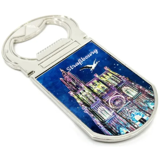 Magnetische flesopener glitterend Kathedraal van Straatsburg