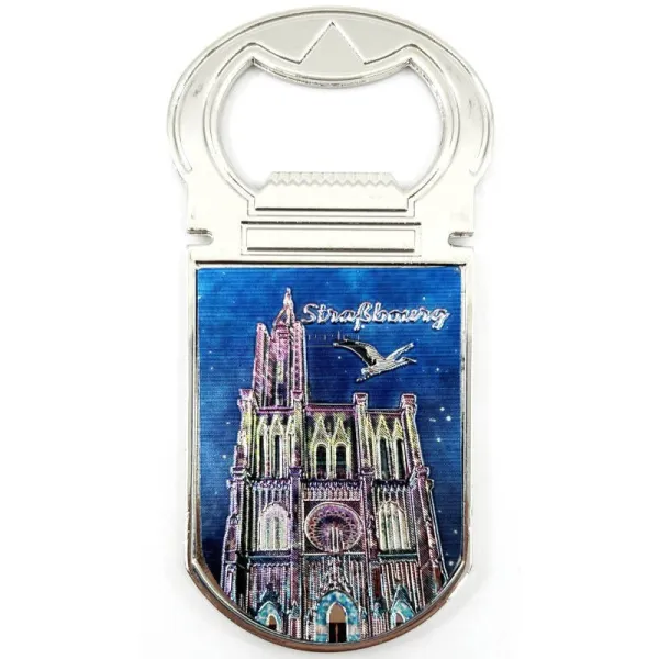 Sparkling magnetic bottle opener Strasbourg Cathedral