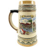 Chope à Bière droite en Faience décor Strasbourg 70 cl
