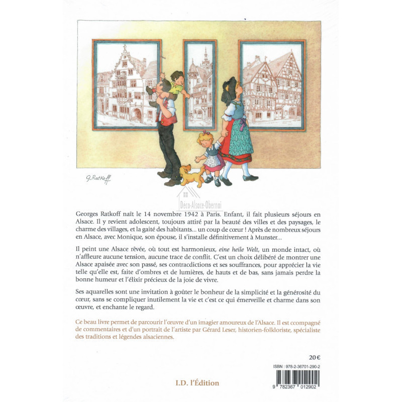 Livre Illustré Coup de Coeur pour l'Alsace Georges Ratkoff