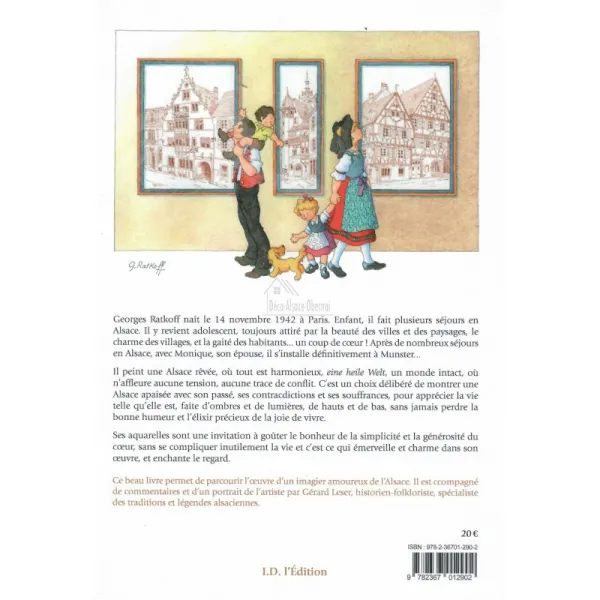 Illustriertes Buch Herzschlag für das Elsass Georges Ratkoff