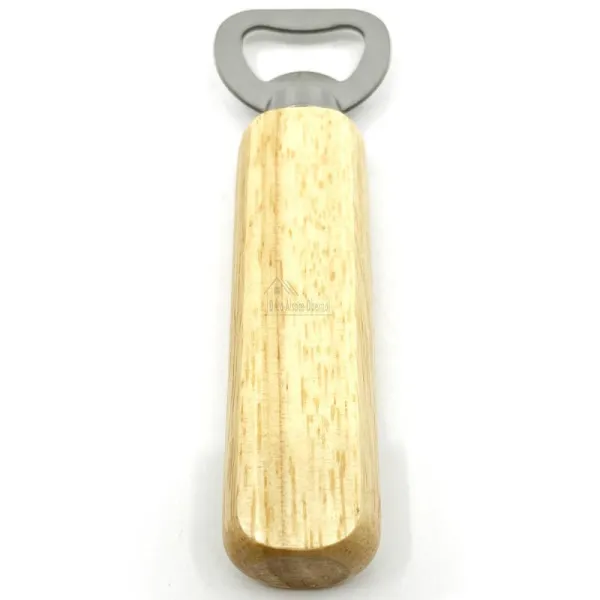 Personalised Wood and Steel bottle opener