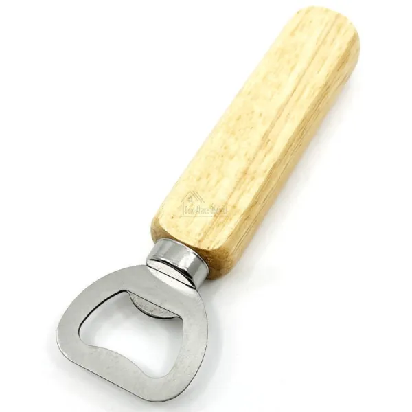 Personalised Wood and Steel bottle opener