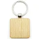 Porte Clé carré en Bois à personnaliser