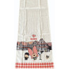 Beigefarbener Tischläufer Lovely Elsa 40 cm x 150 cm