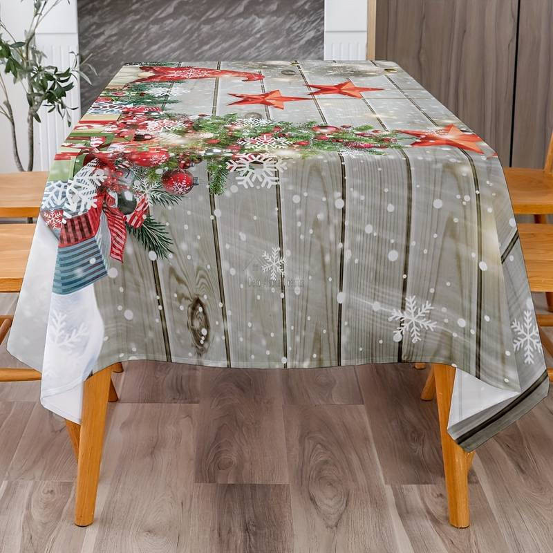 Rechteckige Tischdecke 140cm x 260cm Weihnachtswichtel