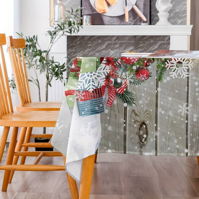 Rechteckige Tischdecke 140cm x 260cm Weihnachtswichtel