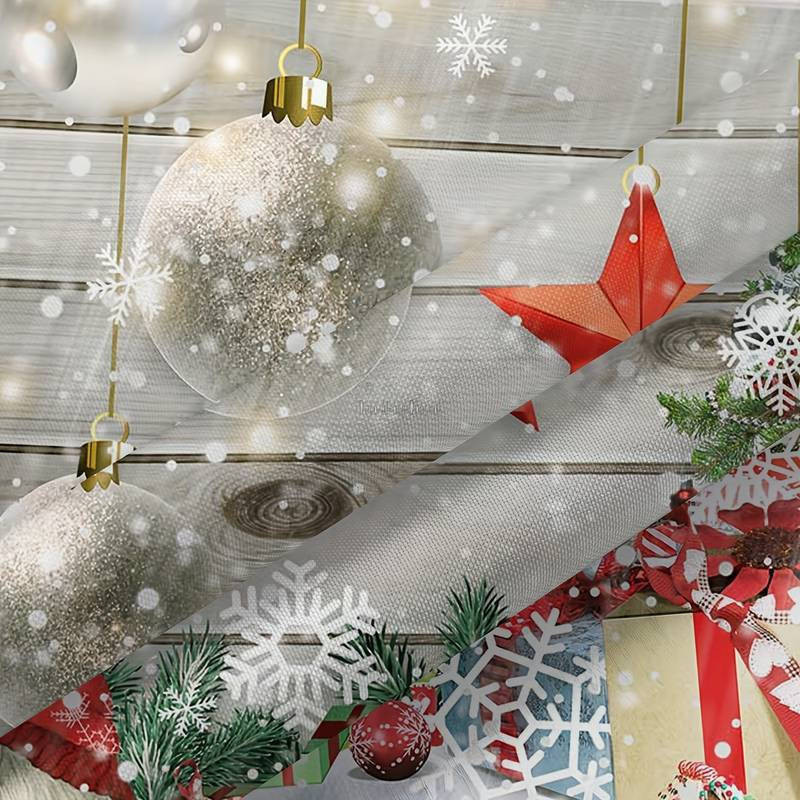 Rechteckige Tischdecke 140cm x 260cm Weihnachtswichtel