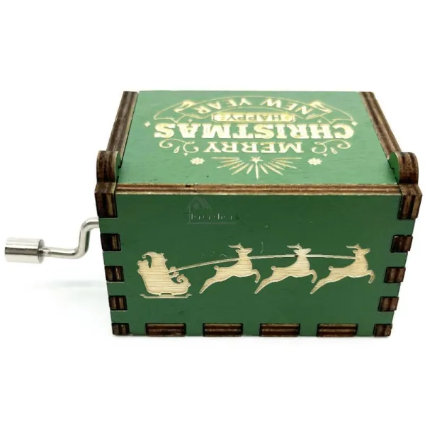 Merry Christmas Mini Crank Music Box