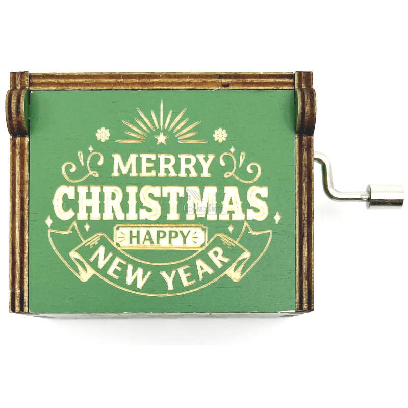 Merry Christmas Mini Crank Music Box