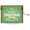 Merry Christmas Mini Crank Music Box