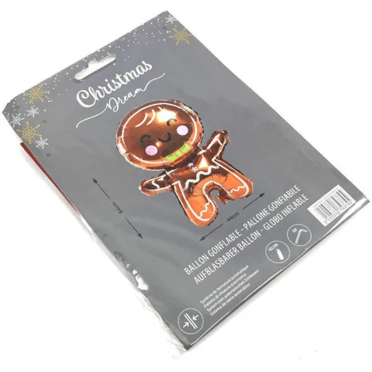 Folieballon Mannele Peperkoek