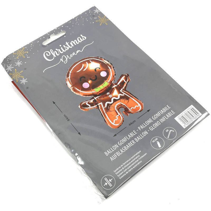 Foil Mannele Gingerbread Balloon