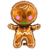 Foil Mannele Gingerbread Balloon