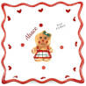 Coupelle rectangulaire en Céramique décor Bonhomme Pain d'Epices