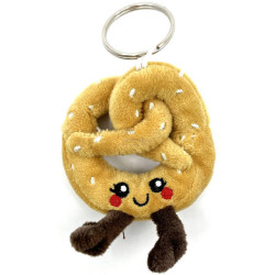 Plüsch Schlüsselanhänger Brezel aus dem Elsass 9 cm