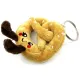 Peluche Porte Clé Bretzel d'Alsace 9 cm