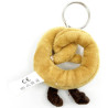Alsace pretzel plush key ring 9 cm
