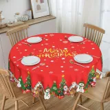 Runde Tischdecke 152 cm Weihnachtszauber
