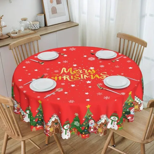 Nappe ronde 152 cm Magie de Noël