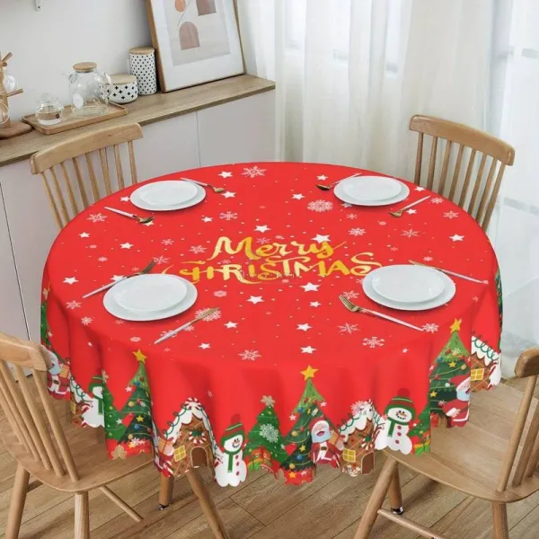 Runde Tischdecke 152 cm Weihnachtszauber