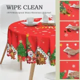 Runde Tischdecke 152 cm Weihnachtszauber