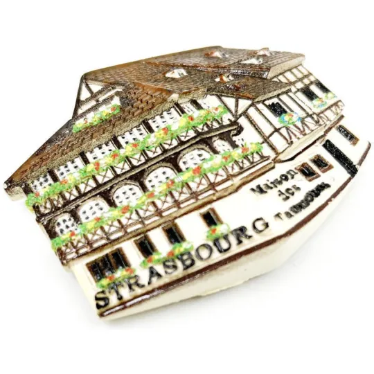 Decoratieve magneet huis der Loohers Straatsburg