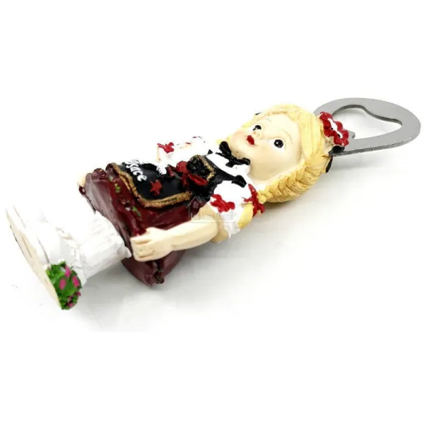 Alsatian bottle opener in resin with Alsace logo