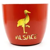Madras Stork of Alsace Candle jar