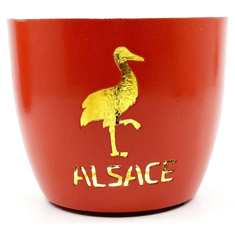 Madras Stork of Alsace Candle jar