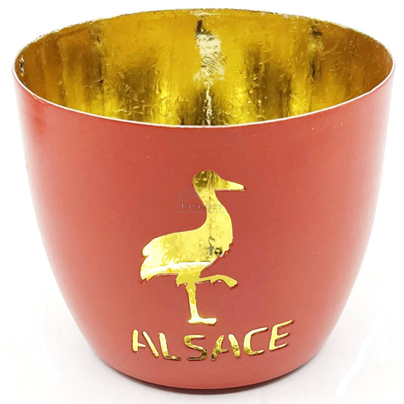 Madras Stork of Alsace Candle jar