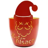 Photophore Madras Père Noël en Alsace