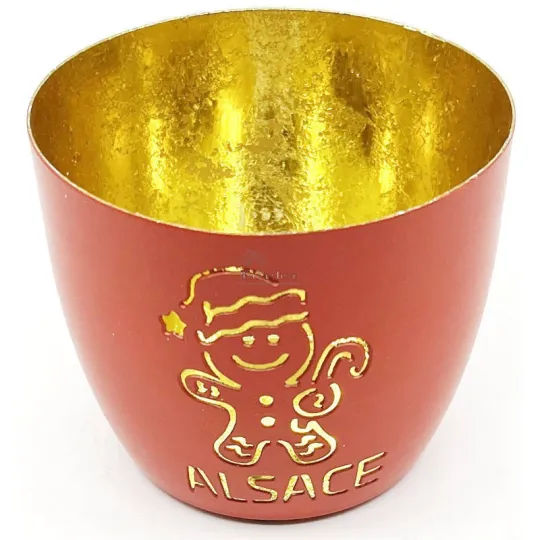 Madras Mannele Candle jar in Alsace