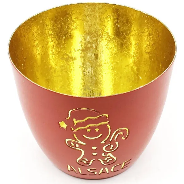 Madras Mannele Candle jar in Alsace