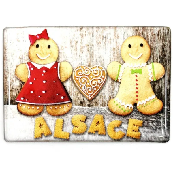 Alsace Gingerbread Mannele decorative magnet