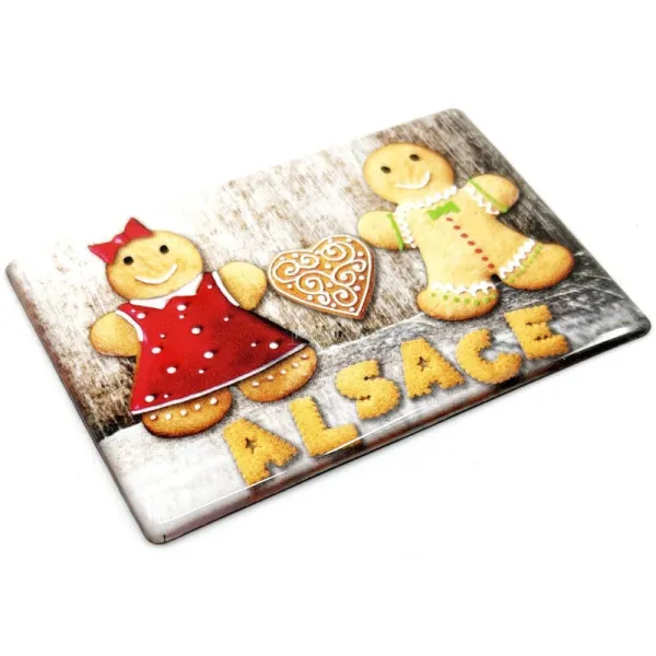 Magnet décoratif Mannele en Pain d'Épices d'Alsace