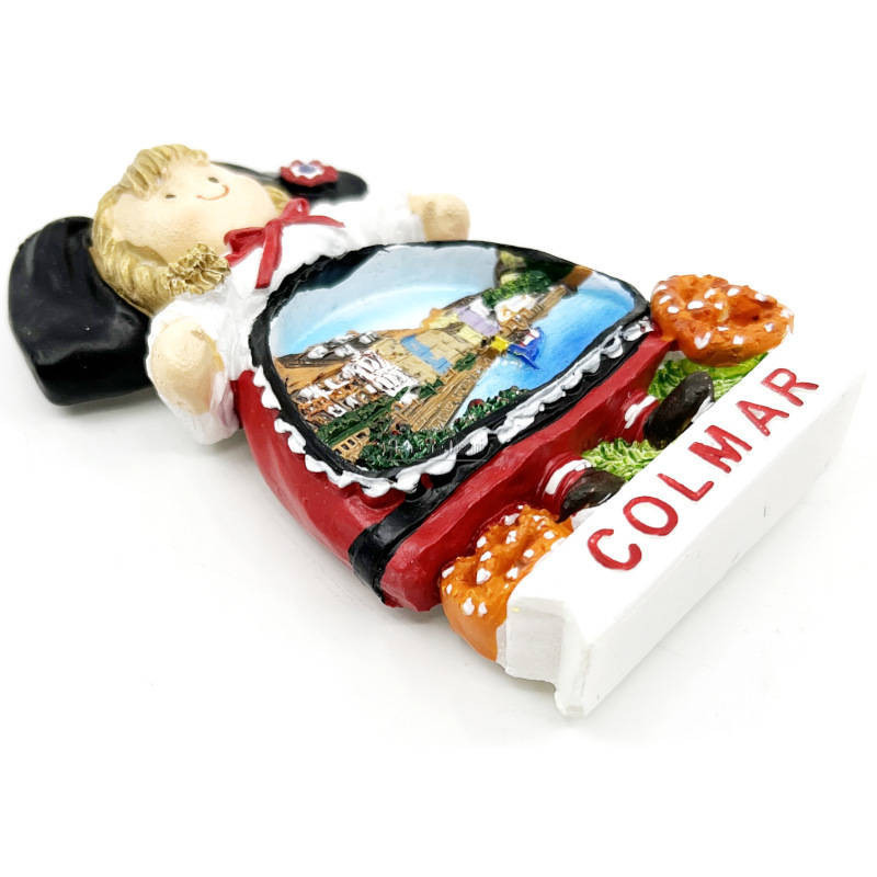 Alsatian Little Venice of Colmar decorative magnet