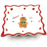 Rectangular ceramic dish Mannele Gingerbread Man