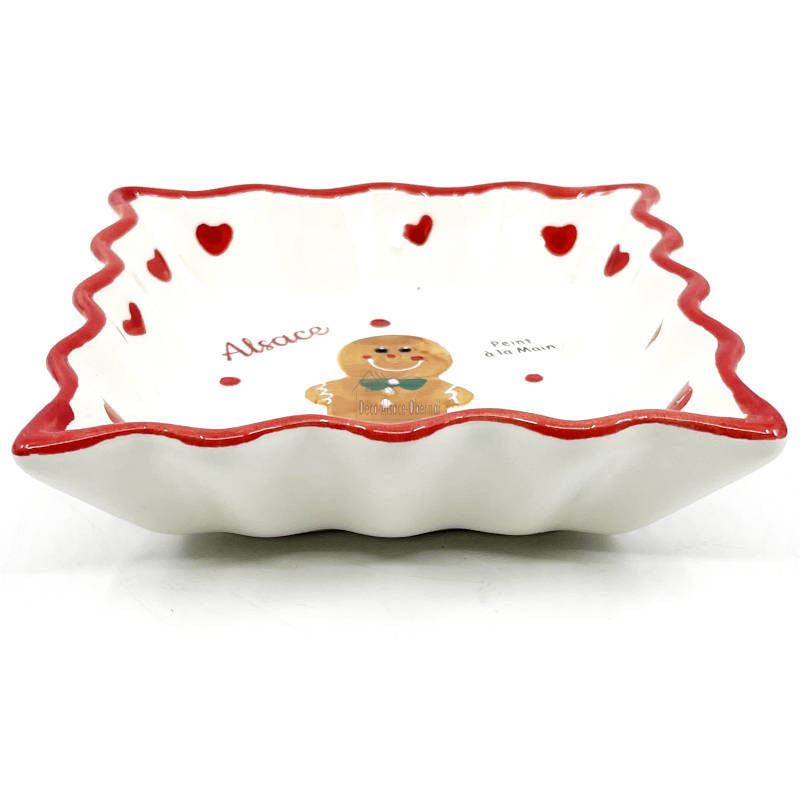 Rectangular ceramic dish Mannele Gingerbread Man