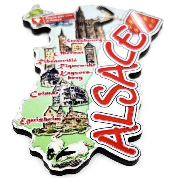 Alsace Wine Route sparkling magnet