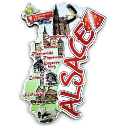 Magnet scintillant La Route des Vins d'Alsace