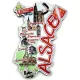 Magnet scintillant La Route des Vins d'Alsace