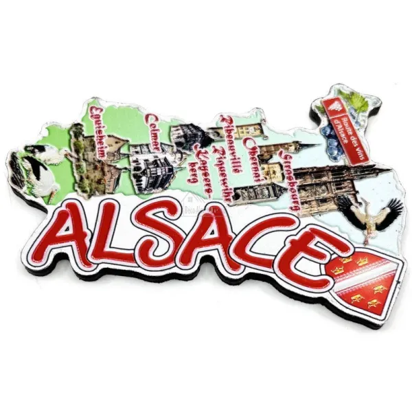 Alsace Wine Route sparkling magnet